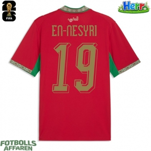 Marocko Youssef En-Nesyri #19 Hemmatröja VM 2026 Kortärmad